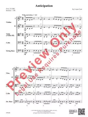 Anticipation - Ford - String Orchestra - Gr. 2