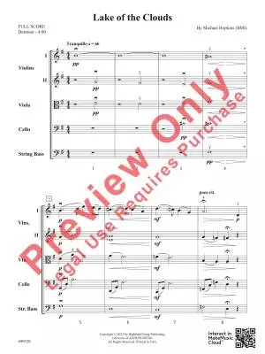Lake of the Clouds - Hopkins - String Orchestra - Gr. 3