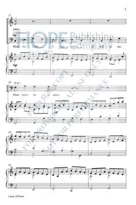 Canon of Praise - Pachelbel/Hopson - Choral Octavo - SATB Accompanied