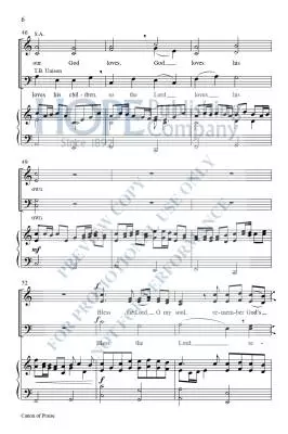 Canon of Praise - Pachelbel/Hopson - Choral Octavo - SATB Accompanied