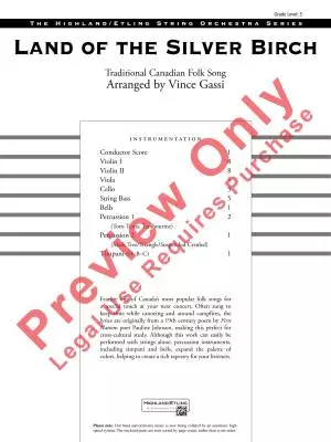 Land of the Silver Birch - Gassi - String Orchestra - Gr. 3