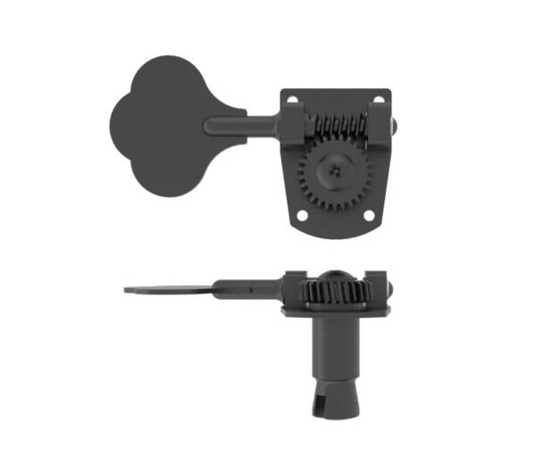 HB7 Bass Tuning Machine, Treble Side (Single) - Black