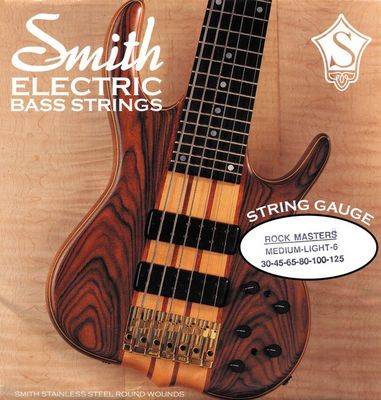 Rock Masters Medium-Light Bass Strings (6 String) .30-125t Tapered Set