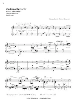Madama Butterfly \'\'Coro a Bocca Chiusa\'\' - Puccini/Khozyainov - Piano - Sheet
