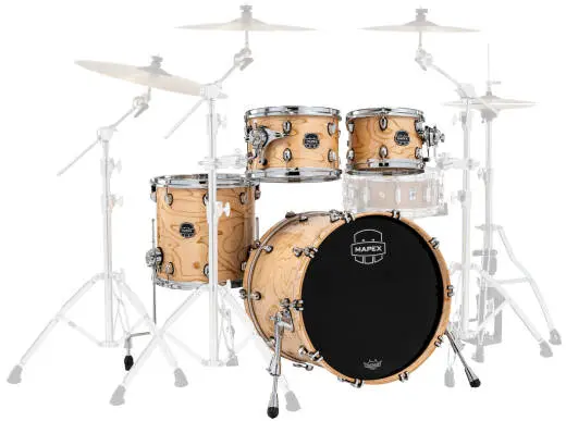 Mapex - Saturn VI Fusion 4-Piece Shell Pack (20,10,12,14) - Exotic Natural Burl