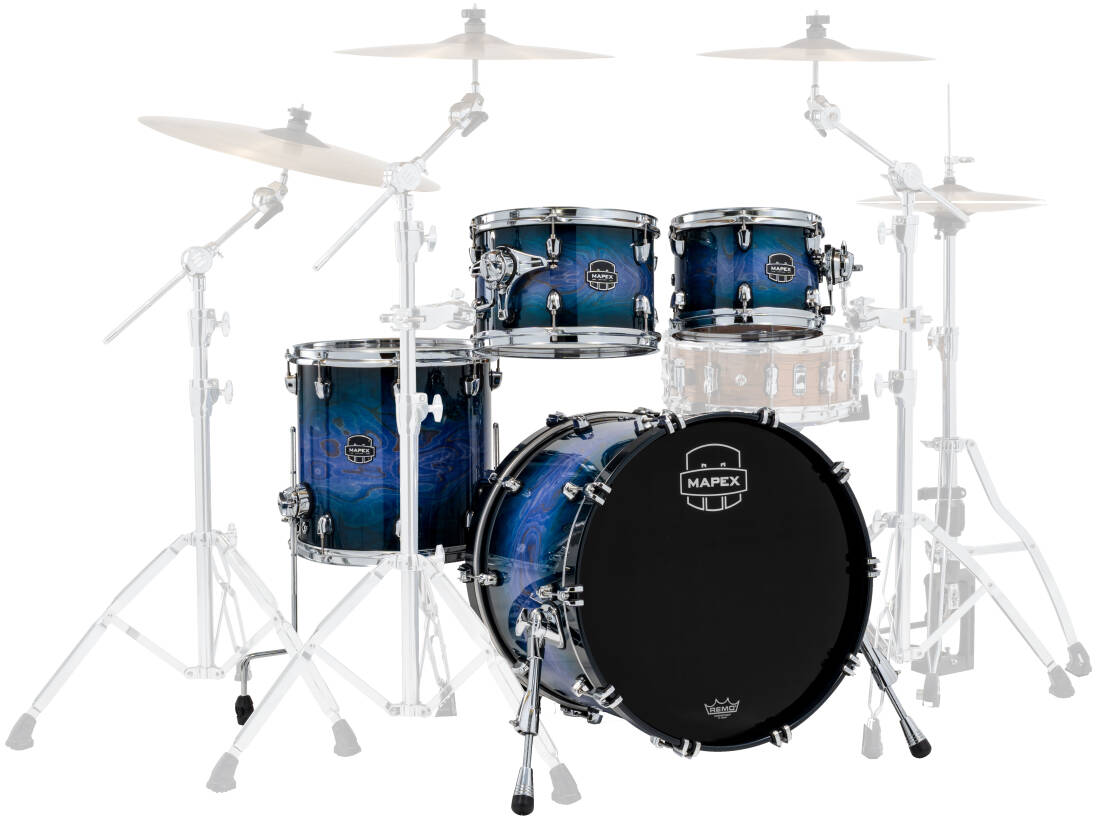 Saturn VI Fusion 4-Piece Shell Pack (20,10,12,14) - Cobalt Burst