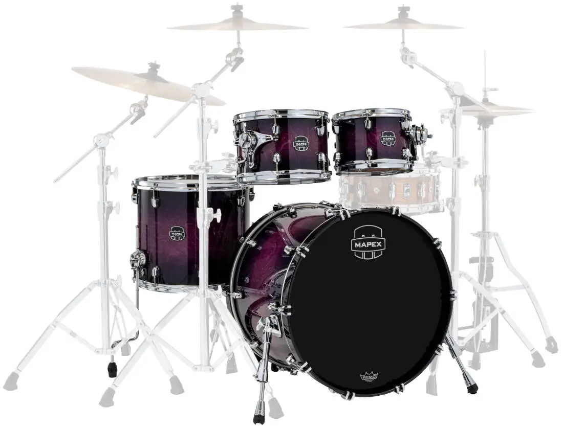 Saturn VI 4-Piece Shell Pack (22,10,12,16) - Royal Purple Burst