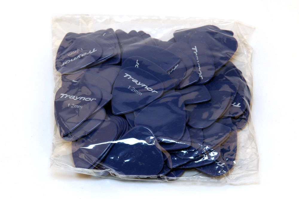 Nylon Guitar Picks Pack of 100 - 1.2 mm