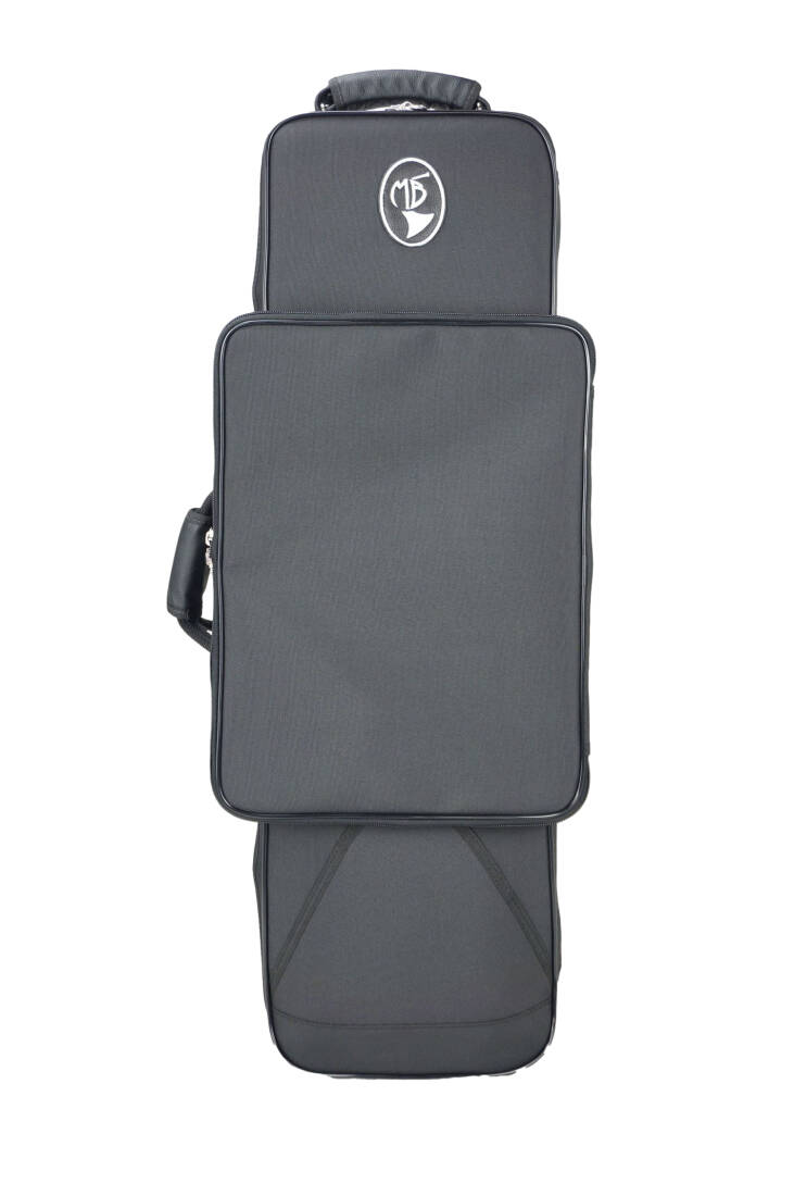 Case for Bass Clarinet with Low C - Gray with Brown Interior