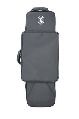 Marcus Bonna Cases - Case for Bass Clarinet with Low C - Gray with Brown Interior