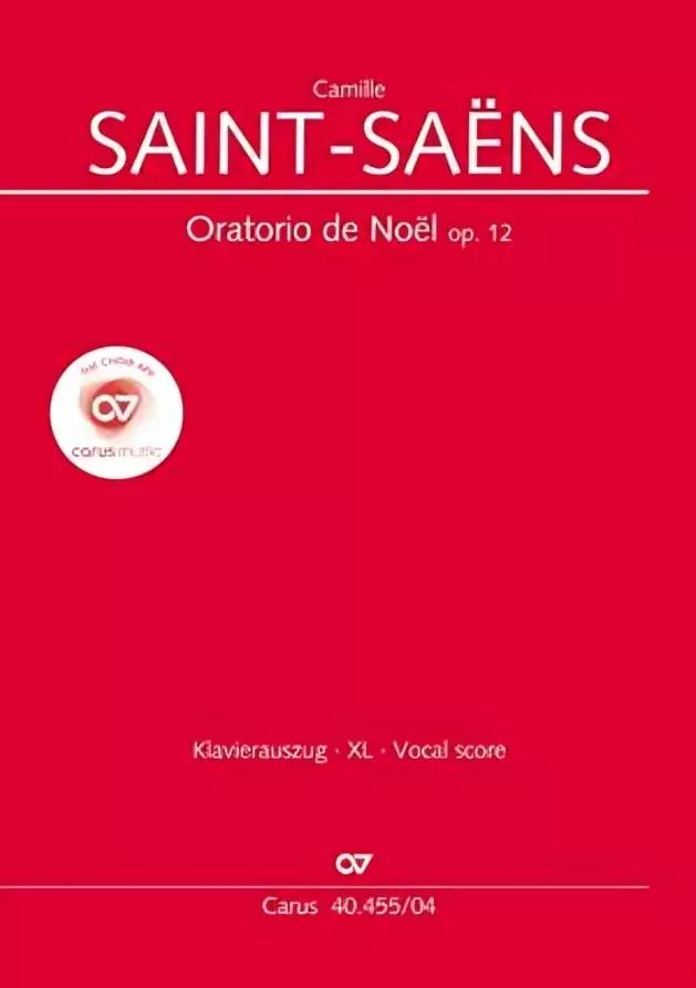 Oratorio De Noel Op. 12 - Saint-Saens - Book - SATB Accompanied