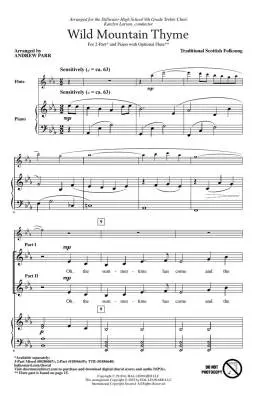 Wild Mountain Thyme - Parr - Choral Octavo - 2-Pt Accompanied