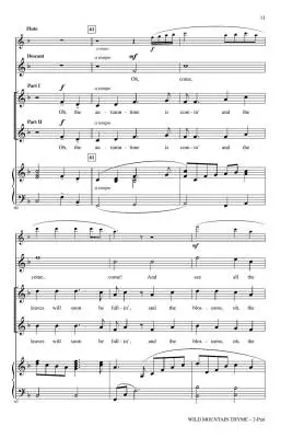 Wild Mountain Thyme - Parr - Choral Octavo - 2-Pt Accompanied