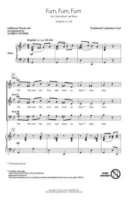 Fum, Fum, Fum - Snyder - Choral Octavo - 3-Pt Mixed