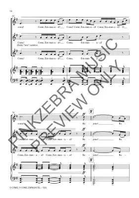 O Come, O Come, Emmanuel - Pinkzebra - Choral Octavo - SSA Accompanied