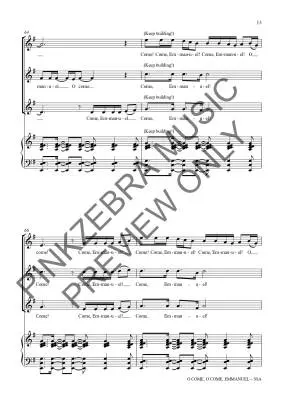 O Come, O Come, Emmanuel - Pinkzebra - Choral Octavo - SSA Accompanied