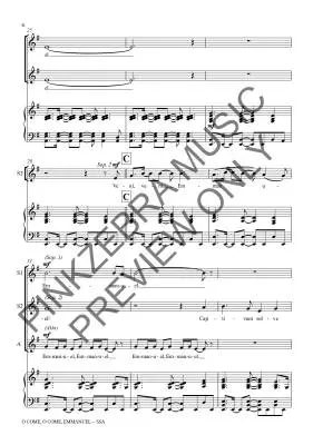 O Come, O Come, Emmanuel - Pinkzebra - Choral Octavo - SSA Accompanied