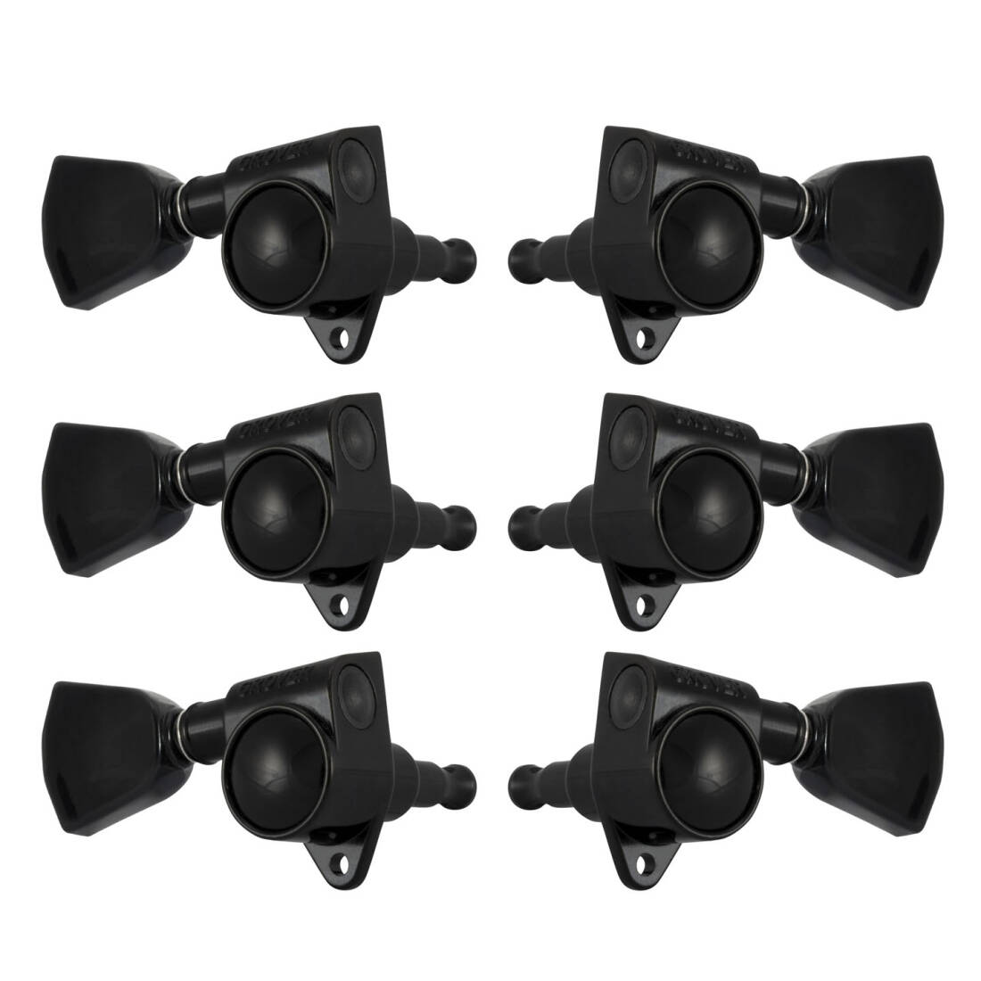 Rotomatics 102 Series Tuners, Keystone Buttons - Black Chrome