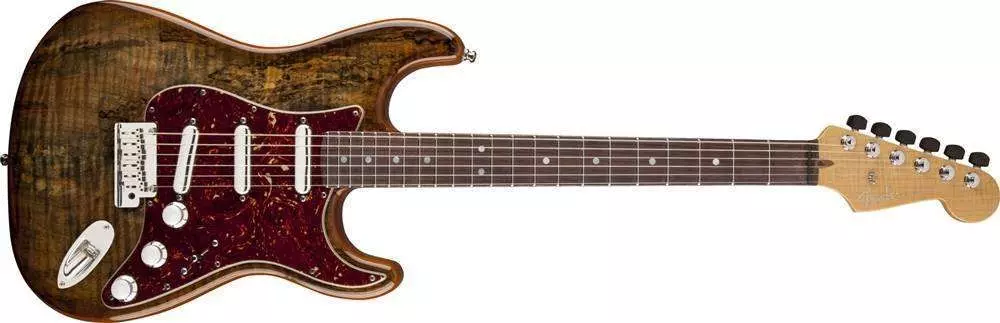 Spalted Maple Top Artisan Stratocaster w/ Rosewood Fingerboard - Buckeye Finish