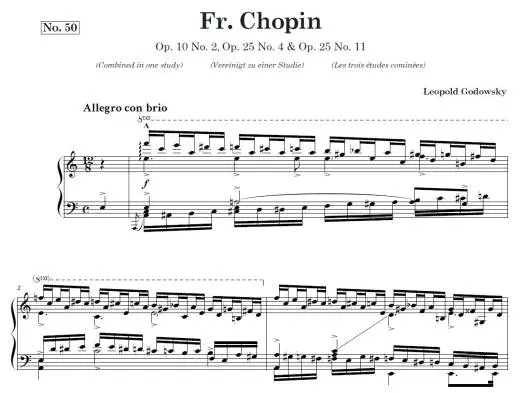 Studies on Chopin\'s Etudes (Incomplete) No. 30A and No. 50 - Godowsky - Piano - Book