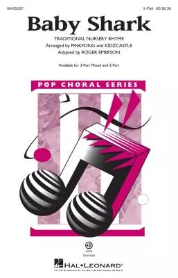 Hal Leonard - Baby Shark - KidzCastle/Pinkfong/Emerson - Choral Octavo - 2-Pt Accompanied