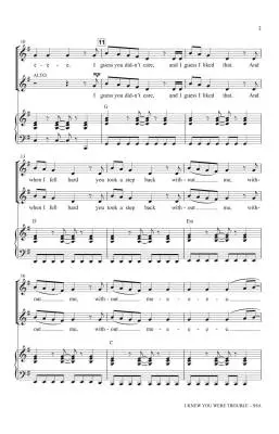 I Knew You Were Trouble - Swift/Martin/O\'Connell - Choral Octavo - SSA Accompanied