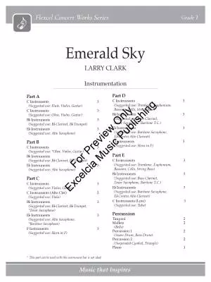 Emerald Sky - Clark - Concert Band (Flex-Band) - Gr. 1