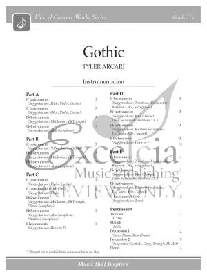 Gothic - Arcari - Concert Band (Flex-Band) - Gr. 1.5