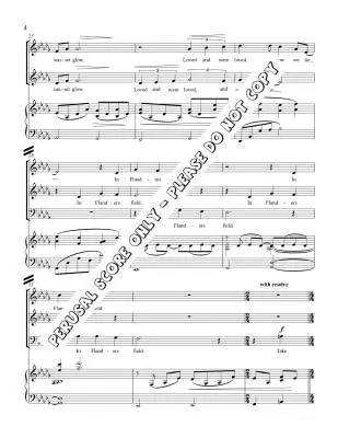 In Flanders Fields - Tate - Choral Octavo - SAB Accompanied