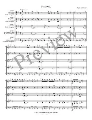 Turmoil - Meeboer/Marlatt - Woodwind Quintet (Flexible)
