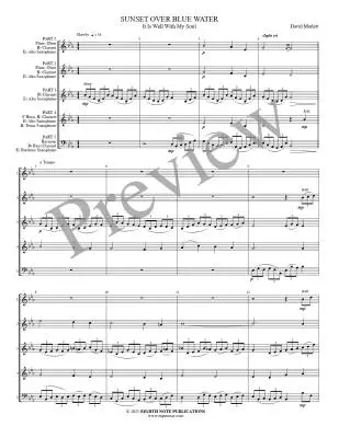 Sunset Over Blue Water - Marlatt - Woodwind Quintet (Flexible)