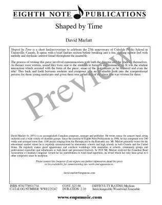 Shaped by Time - Marlatt - Woodwind Quintet (Flexible)