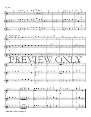 Trios for All Occasions - Marlatt - Flute - Book