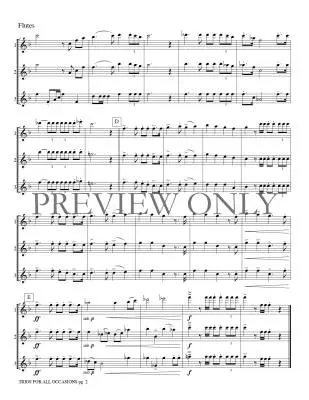 Trios for All Occasions - Marlatt - Flute - Book