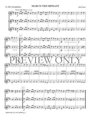 Trios for All Occasions - Marlatt - Alto Sax - Book