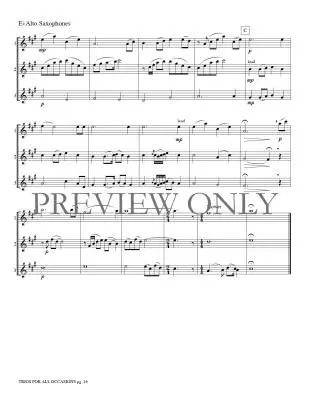 Trios for All Occasions - Marlatt - Alto Sax - Book