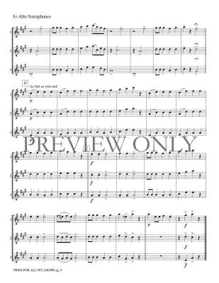 Trios for All Occasions - Marlatt - Alto Sax - Book