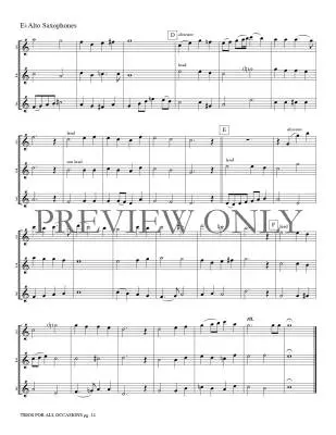 Trios for All Occasions - Marlatt - Alto Sax - Book