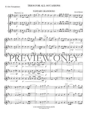 Trios for All Occasions - Marlatt - Alto Sax - Book