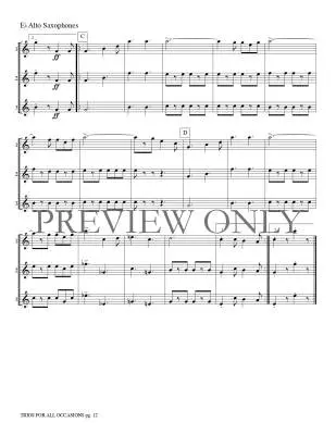 Trios for All Occasions - Marlatt - Alto Sax - Book