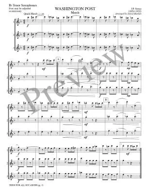 Trios for All Occasions - Marlatt - Tenor Sax - Book