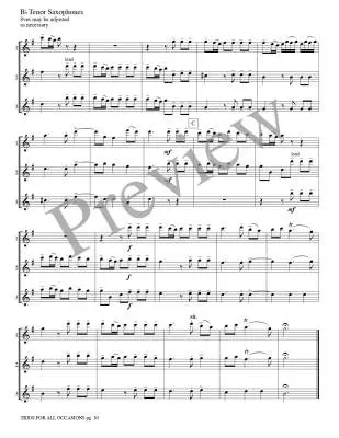 Trios for All Occasions - Marlatt - Tenor Sax - Book