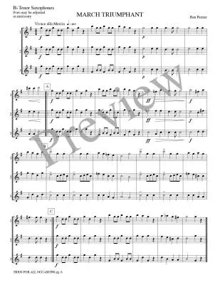 Trios for All Occasions - Marlatt - Tenor Sax - Book