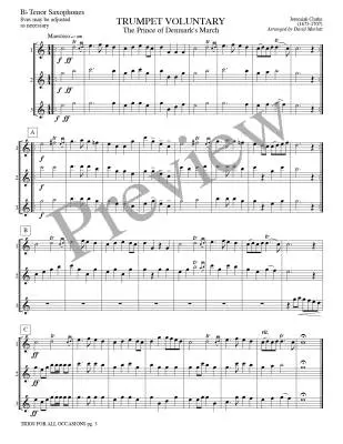 Trios for All Occasions - Marlatt - Tenor Sax - Book