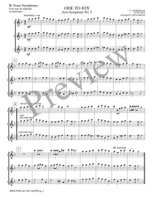 Trios for All Occasions - Marlatt - Tenor Sax - Book