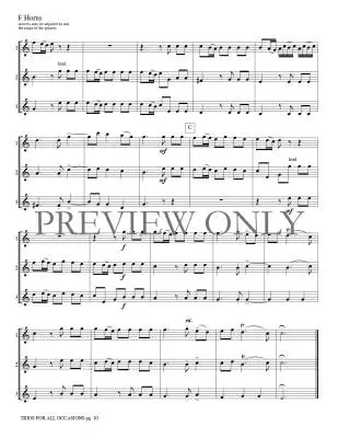 Trios for All Occasions - Marlatt - French Horn - Book