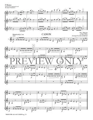 Trios for All Occasions - Marlatt - French Horn - Book