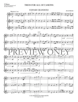 Trios for All Occasions - Marlatt - French Horn - Book