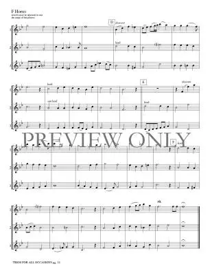 Trios for All Occasions - Marlatt - French Horn - Book