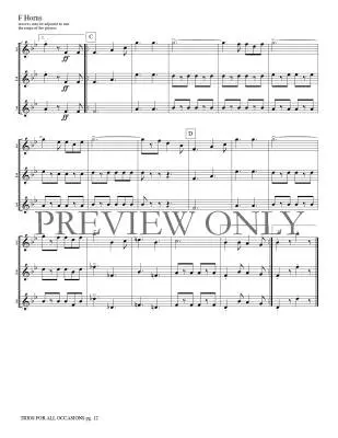 Trios for All Occasions - Marlatt - French Horn - Book